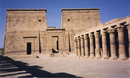 The Central Courtyard, the Second Pylon, the Temple of Isi…