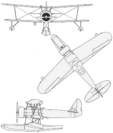 Japanese Nakajima E4N Seaplane