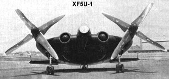XF5U-1 front view